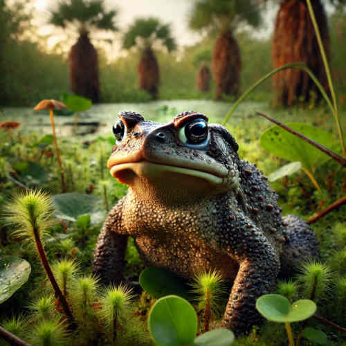 Floridakröte in ihrem natürlichen Lebensraum